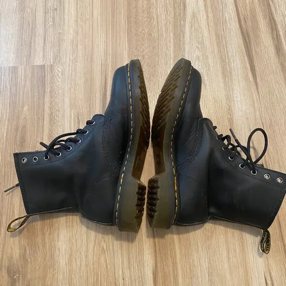 Dr. Martens 1460 W Black Leather Lace-Up Boots UK 7 / EU 41 / US 9 L Womens - Picture 7 of 7